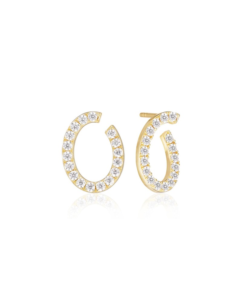 ELLISSE Earrings SJ-E2321-CZ-YG